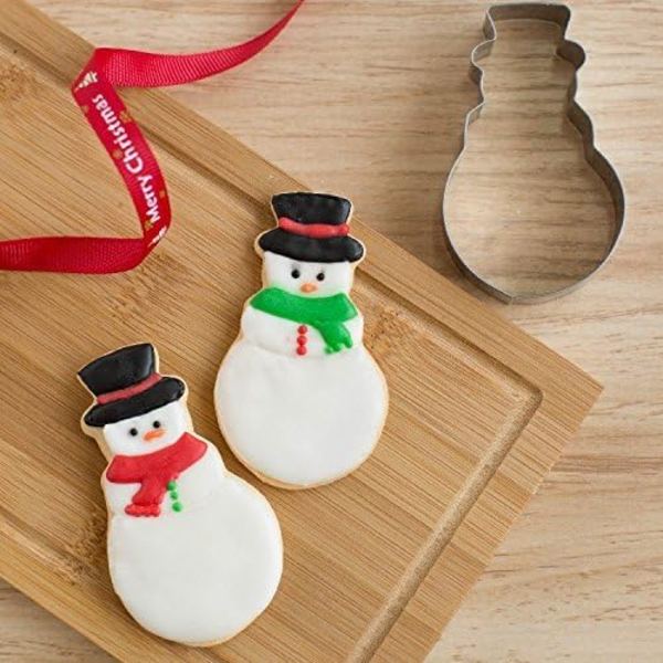Julkakor i rustfrit stål - 9 stk. til bagning af fondant