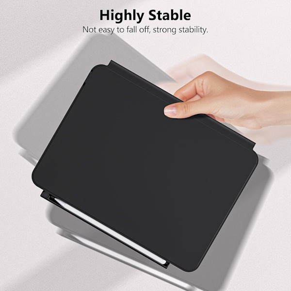Pennhållare för Apple Pencil 2:a generationen, kompatibel med Magic Keyboard, Smart Keyboard Folio, andra magnetiska fodral för iPad - Svart