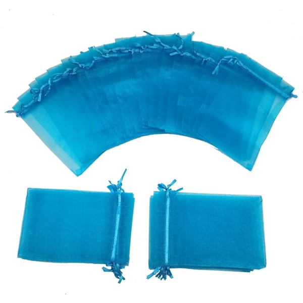 50 stk. store, transparente organzaposer