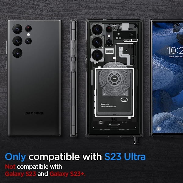 Ultra Hybrid Designet for Galaxy S23 Ultra Deksel (2023) [Anti-Gulning], [Militær-Grade Beskyttelse] - Zero One  Zero One  S23 Ultra