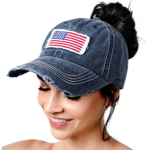 Womens Distressed Baseball Cap Mens Mesh Back Sport Hat Versatile Washed Dad