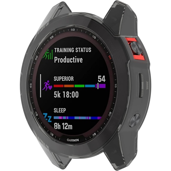 Skærmbeskytter til Garmin epix Gen2 47 mm ur - TPU-beskyttelse (sort)