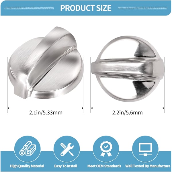 5-pack WB03T10284 Spisknoppar för ugn och spis, oändlig