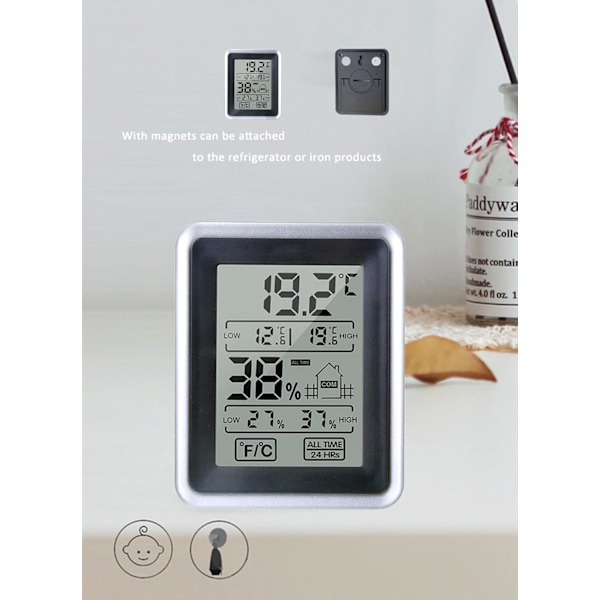 Hushållstermometer inomhus. Hygrometer. Hushåll