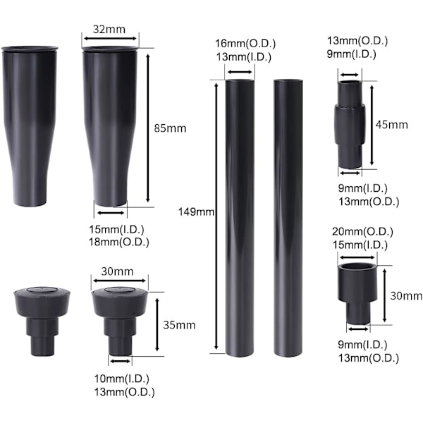 8 st set - DIY vattenspraymunstycke