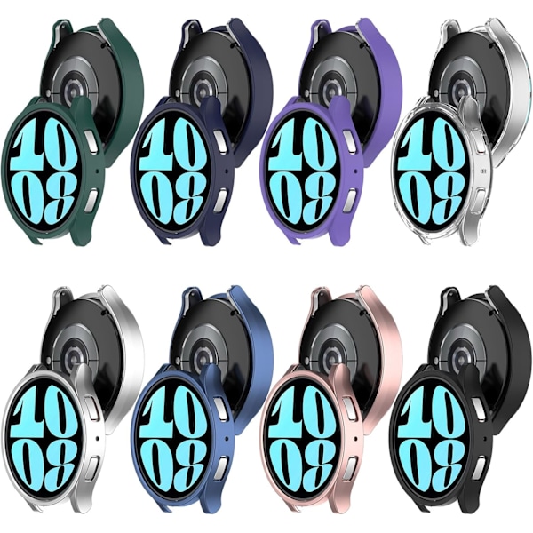 Kompatibel med Galaxy Watch 6 40mm Skyddsfodral, PC Skyddsfodral Skal Kompatibel med Galaxy Watch 6 40mm (40mm Svart) Svart 40m
