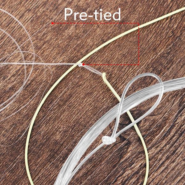 Flugfiske Tapered Leader Line Förbunden nylon (6 förpackningar)