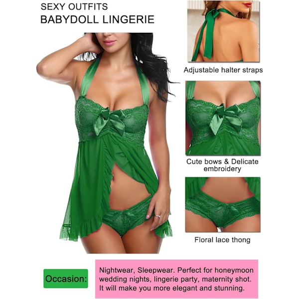 Underkläder för kvinnor spets babydoll graviditetsunderkläder sexig gravid plus size