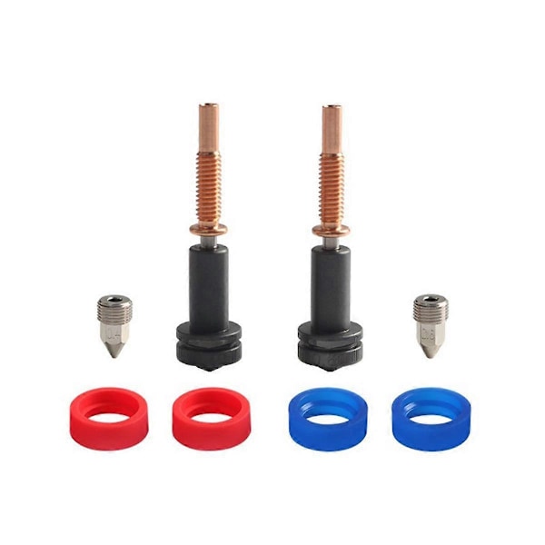 Högflödesmunstycken 0,4 mm/0,6 mm för Hotend Extruder Härdat stål/Koppar/Titan/TC4-material för Hotends