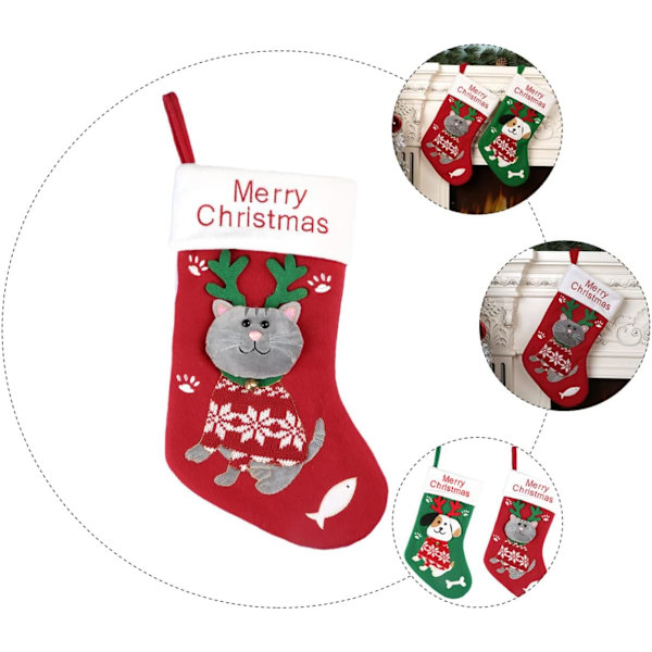 1 Stk Julstrumpor Julstrumpor Barn Julstrumpor Barn Julgodisstrumpor Julstrumpor Ornament Julgransprydnad Present