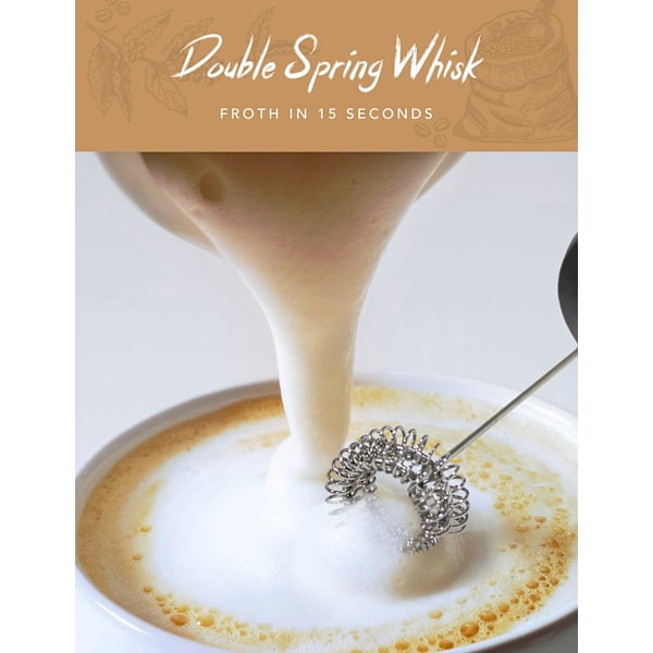 Mælkeskummer Håndholdt Piskeris Kaffeskummer Kaffetilbehør Mælkeskummer Æggepiskeris