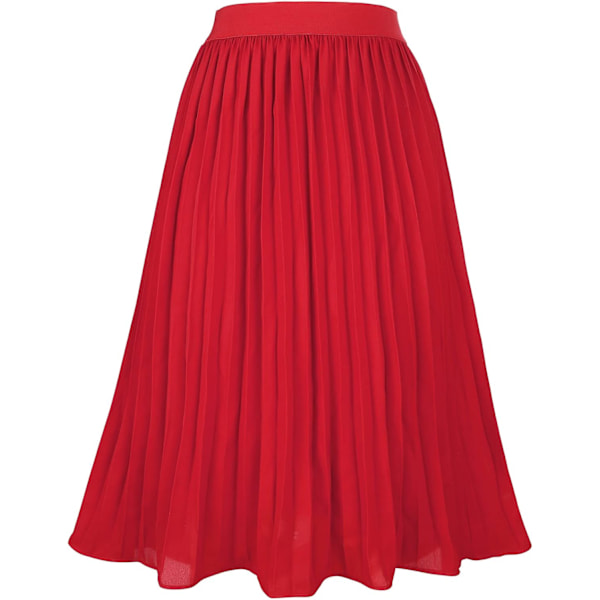 Kvinde Højtaljet Plisseret Nederdel Chiffon Nederdele til Kvinder Swing Maxi A-Linje