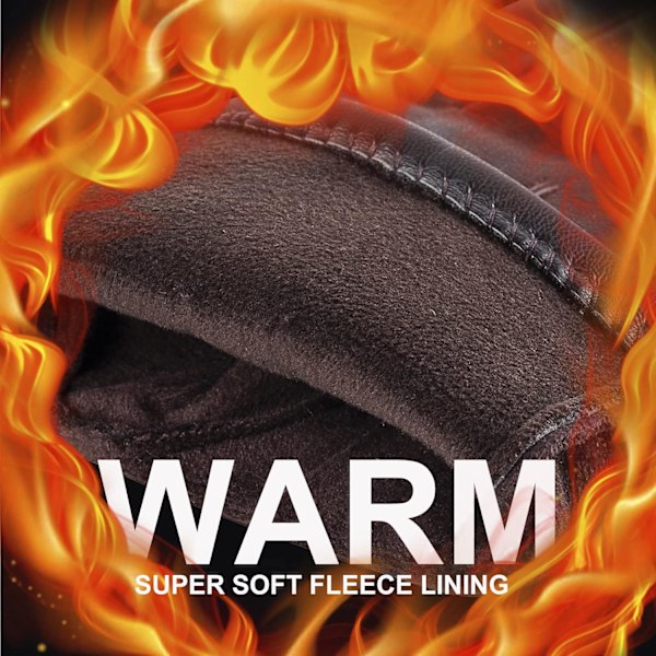 Vinterläderhandskar för män.
