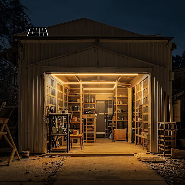 Solcelled LED-stripelys, 32,8 fot 6000 mAh stor kapasitet solcellekjedelys for utendørs, IP68 vanntett soltau med fjernkontroll for varmt