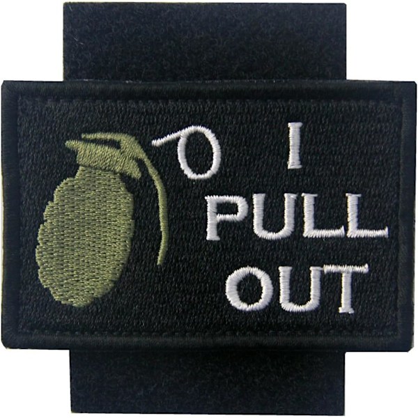 Taktisk I Pull Out Rolig Militär Patch Broderad Applikation Armé Morale Hook & Loop Emblem