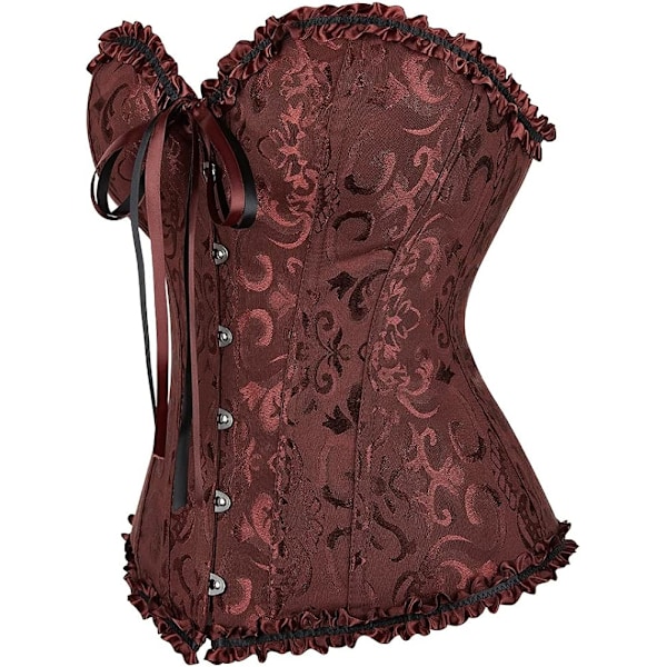 Kvinnors snörning benad överbyst korsett Bustier underkläder Bodyshaper topp
