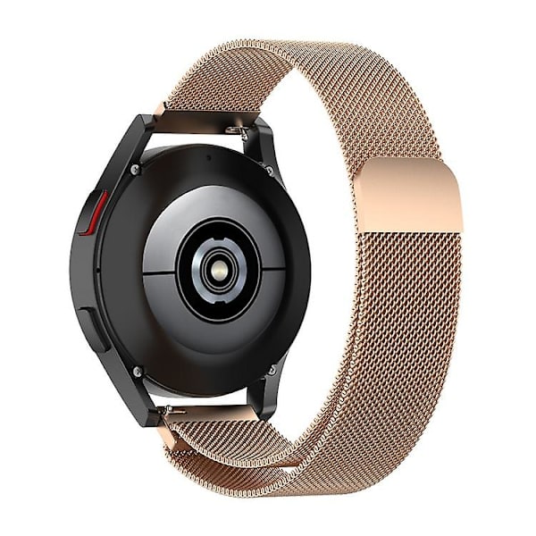 Udskiftningsrem i rustfrit stål, magnetisk Milan-modearmbånd til Samsung Galaxy Watch 3 rose gold 22mm