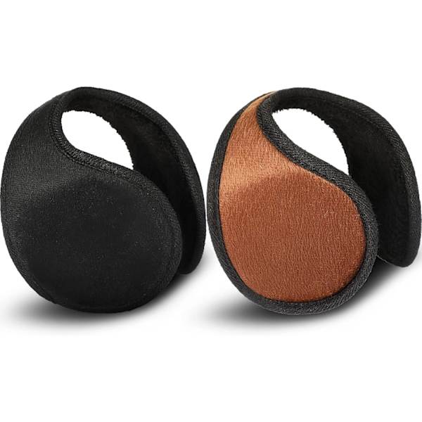 2-pack fleece öronmuffar vinter för män kvinnor öronvärmare fleece öronmuff vinter