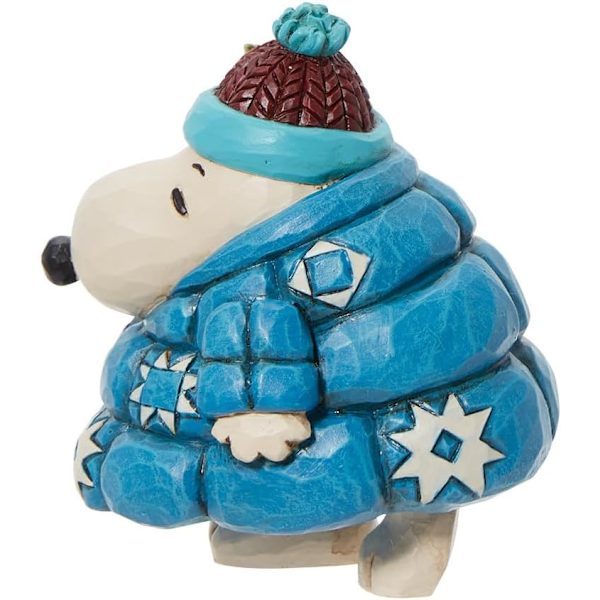 Enesco Jim Shore Peanuts Snoopy Puffer Jacket Mini Figurine