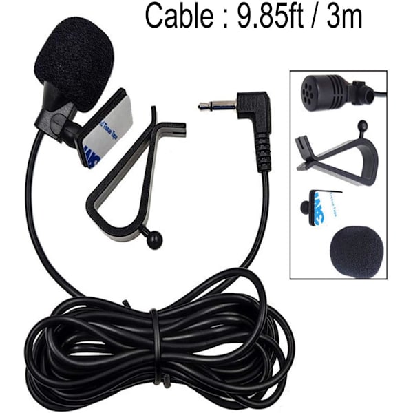 Mikrofon for Pioneer AVH bilradio med kabel