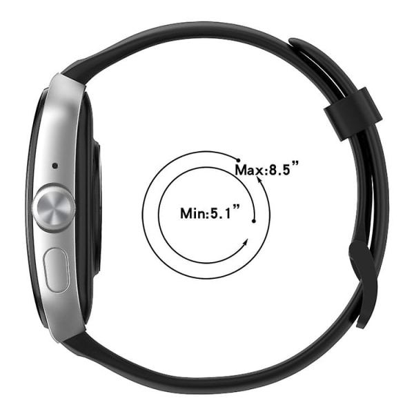 För Oppo Watch 3 Pro enfärgat mjukt silikonarmband YDX Light Pink