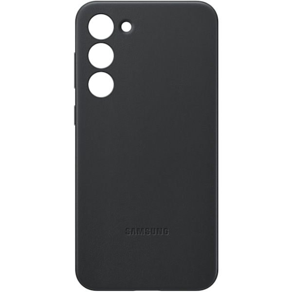 Galaxy S23+ Plus Läderfodral, Premium Skyddsfodral med Skydd Fram och Bak, Mjukt Grepp, US Version, EF-VS916LBEGUS, Svart Svart