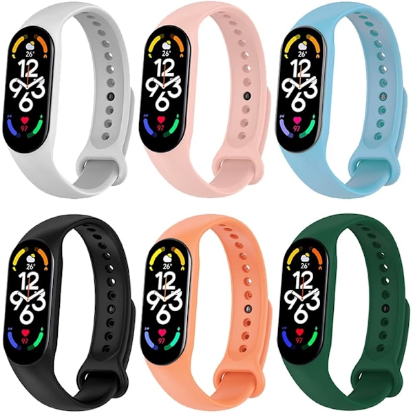 6 farver Mi Band 6 rem til Mi 5 Mi Band 6