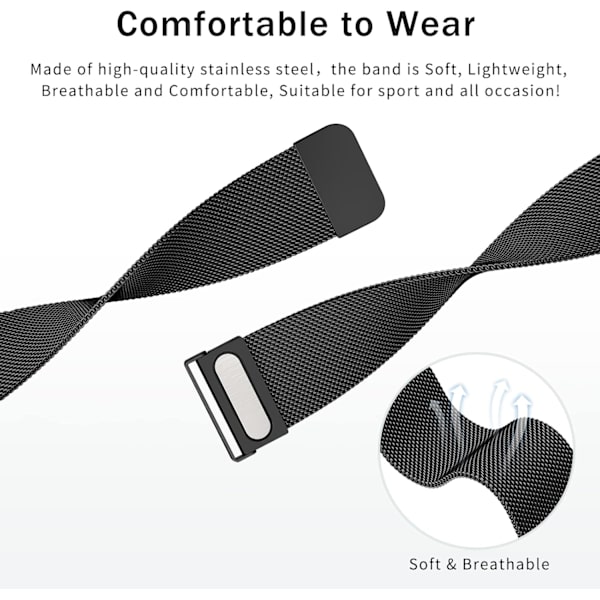 Metallrem kompatibel med Galaxy Watch 6/5/4 Band 40mm
