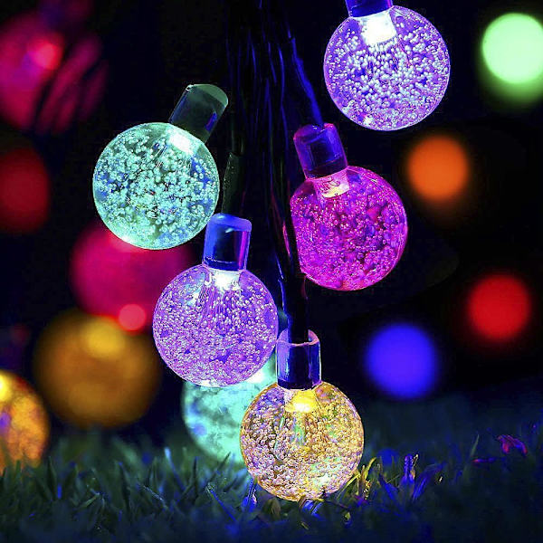 Have Solar String Lights, 200 LEDs 72ft 8 Modes Waterproof Crystal Globe Balls Lighting for Outdoor Patio Lawn Garden Yard Decoration Wedding