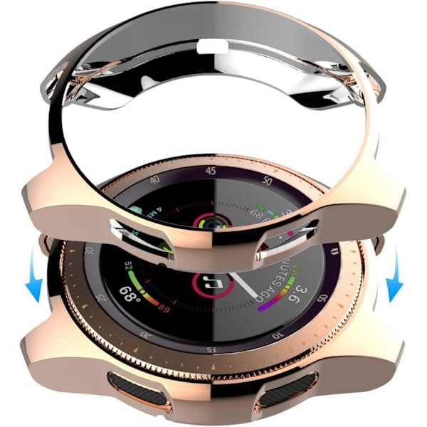 för Samsung Galaxy Watch 42 mm case, mjuk pläterad TPU All-Around