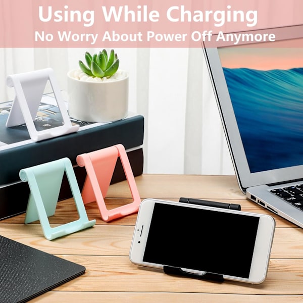 4 Stycken Mobiltelefonställ Vikbart Telefonhållare Multi-Vinkel Universal Mobiltelefonställ Portabel Smartphone Dock Kompatibel med De Flesta Mobiltelefoner och