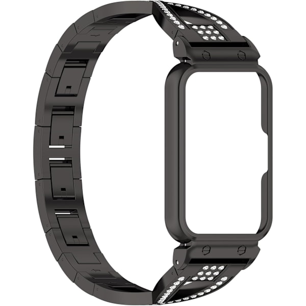 Bånd Kompatibel med   Galaxy Fit 3 Justerbar Bling Armbånd Rem Udskiftningsremme til Galaxy Fit 3 Ur Sort  Sort