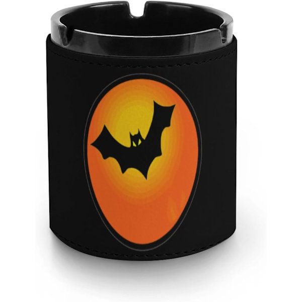 U.S. fotboll skelett Halloween glas askfat rund cigaretter askfat hållare fodral för hemmakontor inomhus dekoration stil en storlek stil en storlek