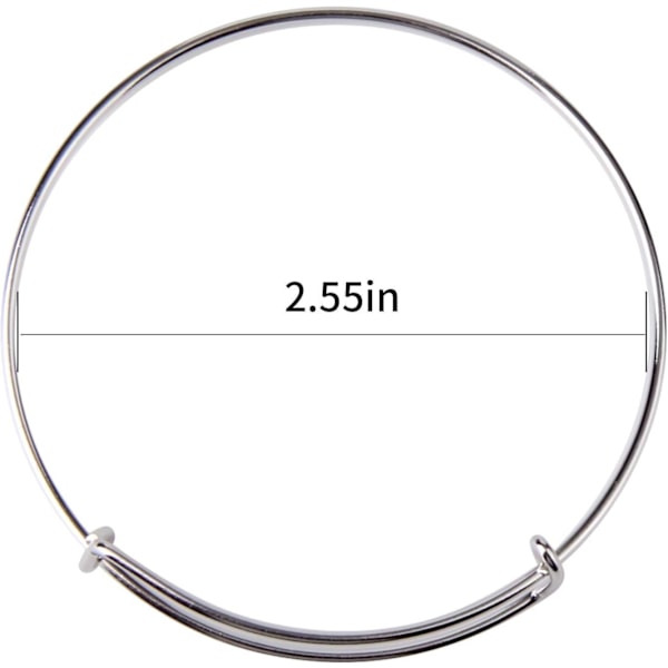 Expanderbara tomma armband i 20-pack för DIY-smycken