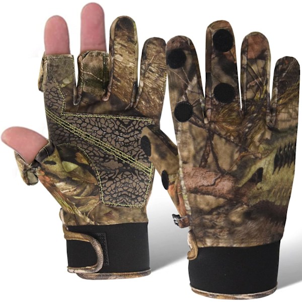 Camo Hunting Handskar Lätta Pro Anti-Slip Shooting Handskar Vattentäta Varma