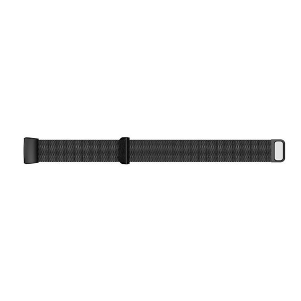 For Fitbit Charger 3 Metal Magnetic Metal Watch Band YKD Black