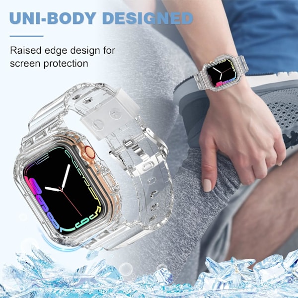 Kompatibel med Crystal Clear Apple Watch-rem