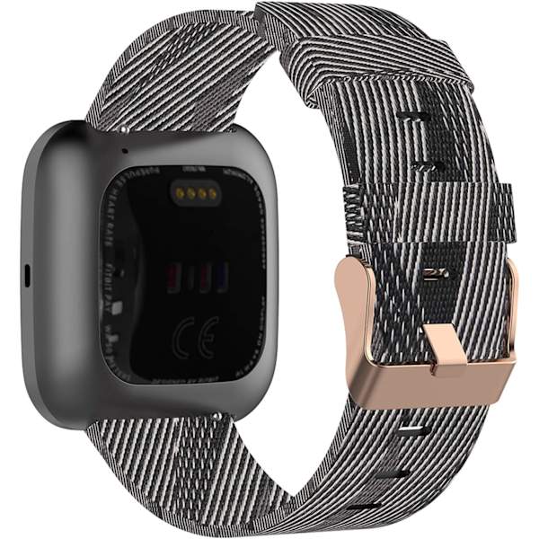 Passar för Fitbit Versa 2 watch Dam Herr, Vävd Nylon Justerbar