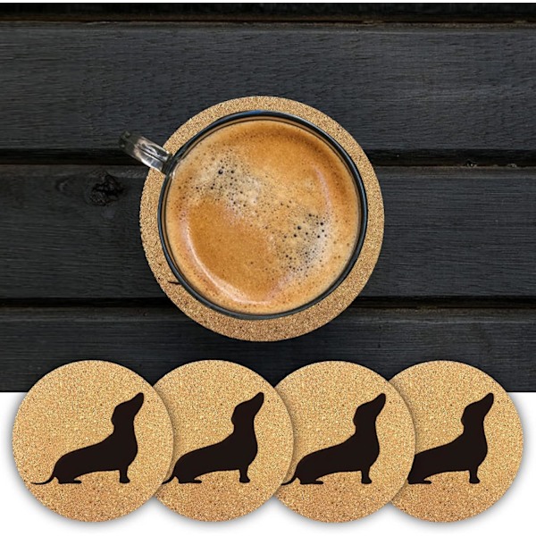 Hundekorkbrikker (4-pakning) - Morsom hundedekor for hundeelskere