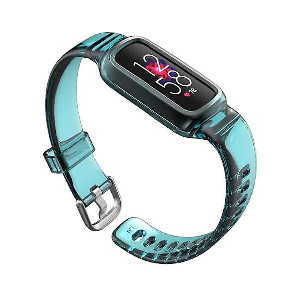 For Fitbit Luxe silikone integreret urrem QWF Green