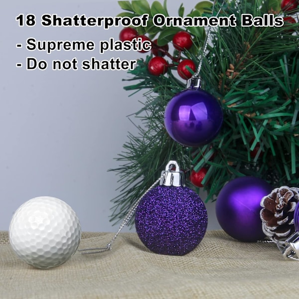 Lilla 1,6\" små julekuler julepynt ornamenter