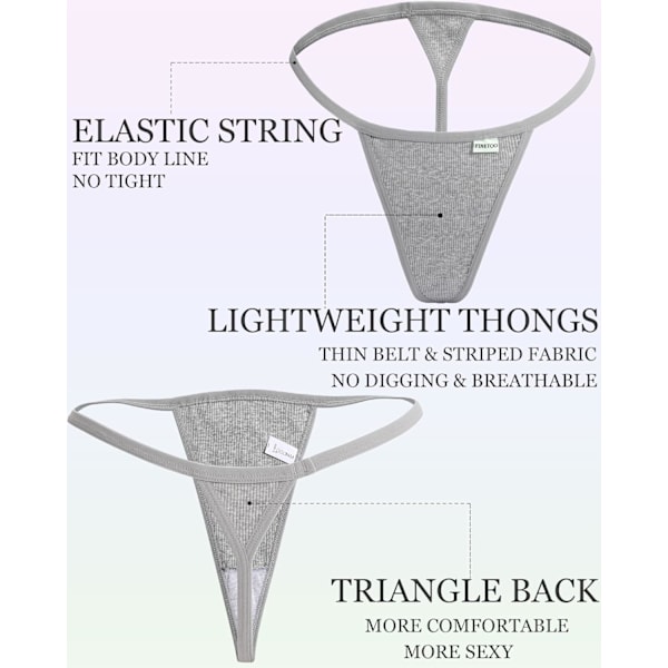 10-pack stringtrosor för kvinnor Stretchtrosor i bomull