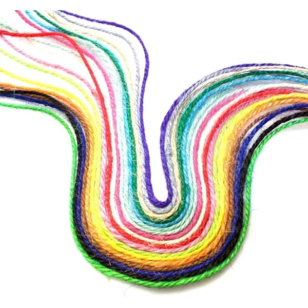 Grå Jute Burlap Band Twine Rep Snöre String Pack Rulle 2mm Dia 54 Yards