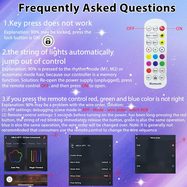 Utomhus ljusslingor, RGB varmvit uteplatsbelysning 49ft 20 LED-lampor, fjärr- och appstyrning, färgväxling, IP65 vattentäta hängande lampor för