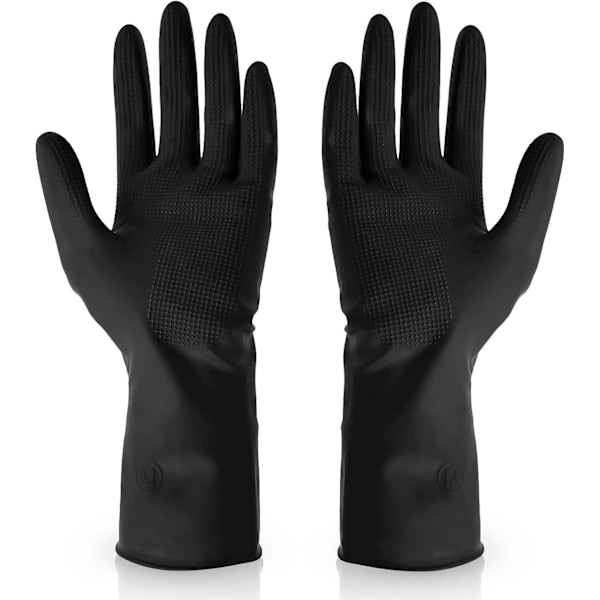 Hårfärgningshandskar - Återanvändbara svarta handskydd i latex