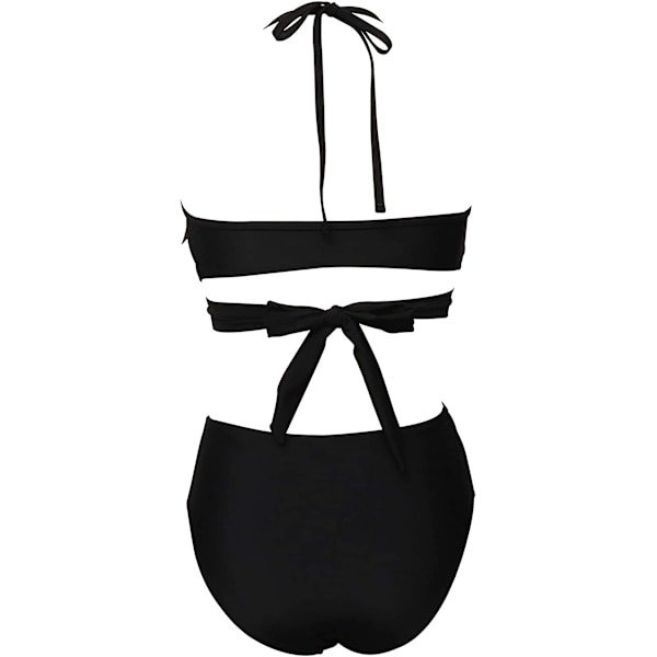 2-delad bikini med hög midja och tryck