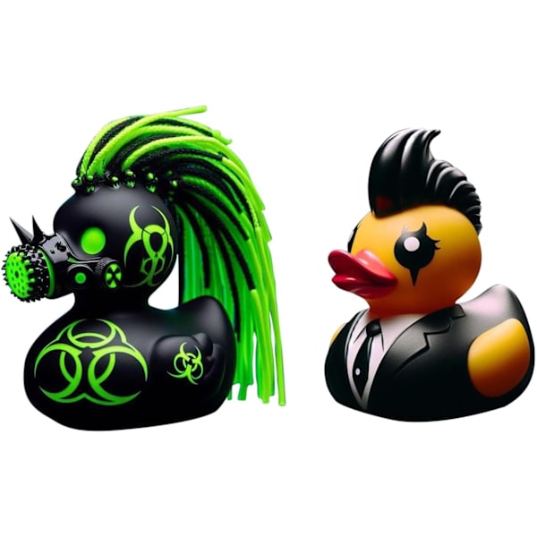 Gummiænder, Goth𝐒𝐚𝐭𝐚𝐧𝐢𝐜Duck, Gothic𝐂𝐲𝐛𝐞𝐫𝐩𝐮𝐧𝐤 Ænder, Gothic 𝐒𝐚𝐭𝐚𝐧 And Resin Statue, Nyhed Rock And Dekorationer G og Y