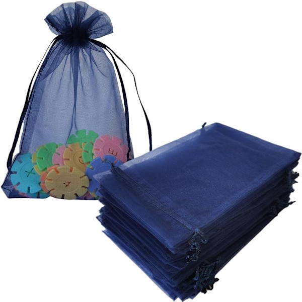 50 stk. 4x6 tomme gaveposer i organza