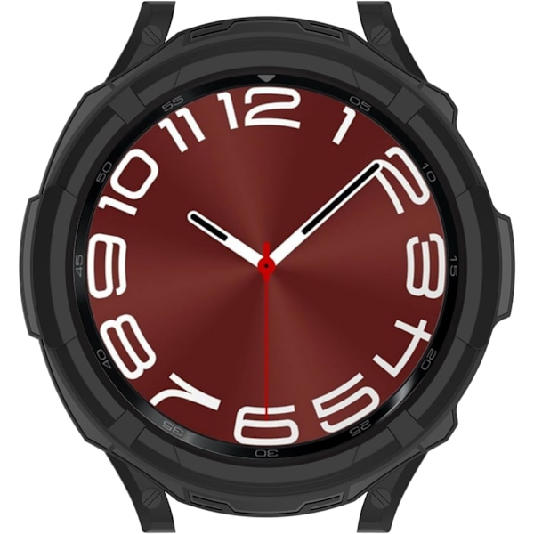til Galaxy Watch 6 Classic 43mm TPU Beskyttelsesetui - TPU Bezel Ring Urskive Beskyttelsesetui Cover Shell til Galaxy Watch 6 Classic 43mm (TPU Sort) Bla