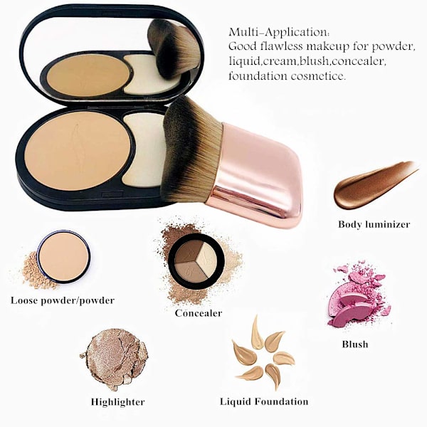 Kabuki-sminkborste för mineralpuder